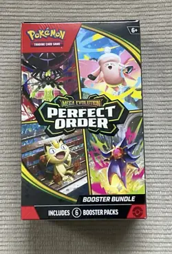 Pokemon Mega Evolution Perfect Order Booster Bundle, 6 Packs, Collectible Card - Image 1