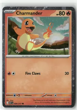 CHARMANDER Cosmos Holo #020/217 ASCENDED HEROES POKEMON Collectible Card - Image 1
