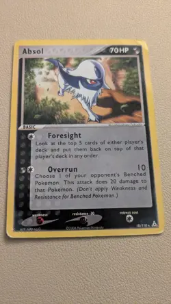 Absol 18/110 Holon Phantoms Pokemon Card Rare - Image 1