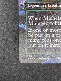 Michelangelo Weirdness to 11 MTG x TMNT 0214 Ninja Turtle Card NM Borderless - Image 3
