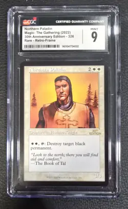Northern Paladin Retro Frame MTG Magic 30th Anniversary Edition Graded CGC 9 - Image 1