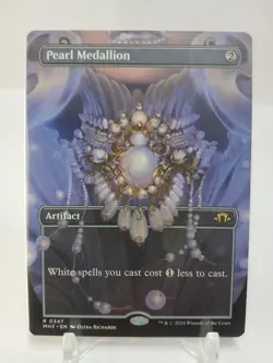 Mtg NM Pearl Medallion (Borderless) Modern Horizons 3 Regular - Image 1