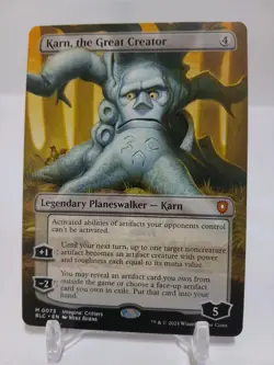 Karn The Great Creator War NM MTG Card Borderless Modern Horizons 3 - Image 1