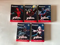PAX WEST 2025 MTG Magic the Gathering Spider-Man Welcome Deck Complete Set of 5 - Image 1