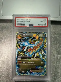 Pokemon Charizard Ex 69/106 Flashfire Mega Charizard Full Art PSA 10 New Cert 🔥 - Image 1