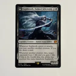 Magic the Gathering Final Fantasy Sephiroth Fabled Soldier Non-Foil Mythic - Image 1