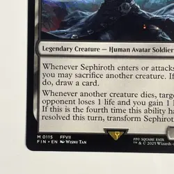 Magic the Gathering Final Fantasy Sephiroth Fabled Soldier Non-Foil Mythic - Image 4