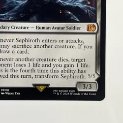 Magic the Gathering Final Fantasy Sephiroth Fabled Soldier Non-Foil Mythic - Image 5