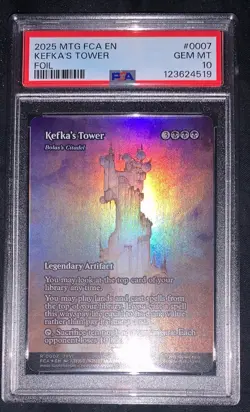 Kefka's Tower Foil PSA 10 Graded Final Fantasy: Through the Ages MTG - Image 1