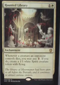 Haunted Library - Commander: Innistrad: Crimson Vow: #6, MTG Nm C252 - Image 1