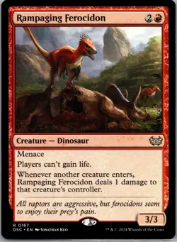 Rampaging Ferocidon Commander: Duskmourn: House of Horror Regular LP-NM - Image 1