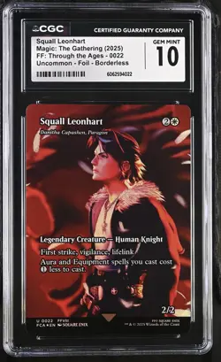 DANITHA CAPASHEN, PARAGON Final Fantasy Squall Leonhart Foil CGC 10 MTG - Image 1