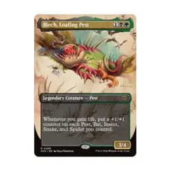 WotC Secrets of Strixhaven Blech, Loafing Pest (Borderless) (R) (Foil) NM - Image 1