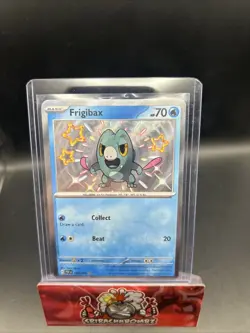 Pokemon TCG Frigibax Scarlet & Violet Paldean Fates Holo Shiny Rare - Image 1