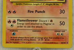 Pokemon TCG Magmar Base Set 36/102 Uncommon Non Holo Vintage 1999 - Image 3