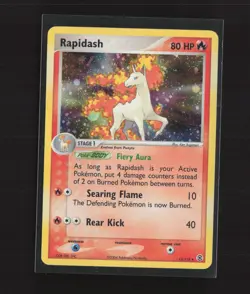 2004 Pokemon Rapidash FireRed & LeafGreen 13/112 Holo Rare Card - Image 1