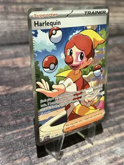 Harlequin 163/086 Holo Sv: White Flare Illustration Rare Pokemon Card - Image 2