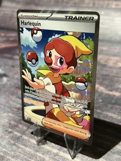 Harlequin 163/086 Holo Sv: White Flare Illustration Rare Pokemon Card - Image 3