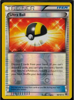 Ultra Ball 90/101 UC Plasma Blast Pokemon Reverse Holo LP - Image 1