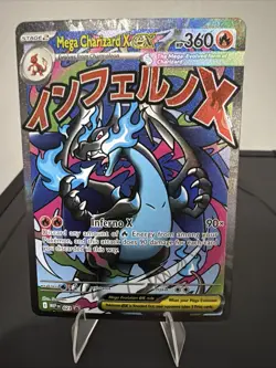 Pokemon Mega Charizard X EX 023 Me: Mega Evolution Promo Holo English - Image 1