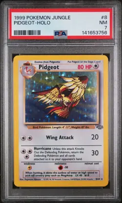 Psa 7 Pokemon TCG Pidgeot Jungle 8/64 Holo - Image 1