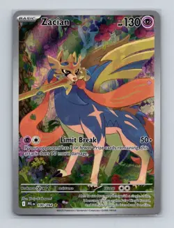 Zacian 100 2025 Pokemon Phantasmal Flames Illustration Rare Card NM+ (b) - Image 1