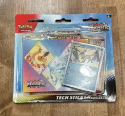Pokemon TCG Prismatic Evolutions Tech Sticker Collection Set Lot Of 5 Sealed New - Image 4