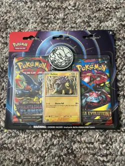 Pokemon TCG Raikou 2 Pack Blister Mega Evolution & Phantasmal Flames - Image 1