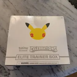 Pokemon TCG Celebrations Elite Trainer Box 25th Anniversary ETB Factory Sealed - Image 1