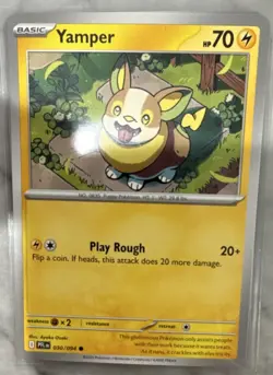 Pokemon TCG Yamper Basic 030/094 PFLN 2025 Card 70 HP Regular Electric - Image 1