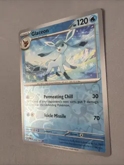 Pokemon TCG * SV Twilight Masquerade * 54/167 Glaceon REVERSE HOLO Uncommon * NM - Image 2