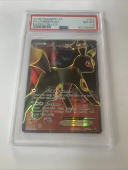 PSA 8 NM-MT Umbreon EX Fates Collide Full Art Holo 2016 Pokemon 119/124 - Image 1