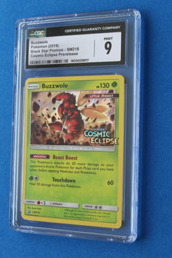 2019 POKEMON BLACK STAR PROMOS BUZZWOLE SM218 CGC 9 - Image 1