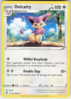 Delcatty 211/264 Uncommon Fusion Strike Pokemon Near Mint - Image 1