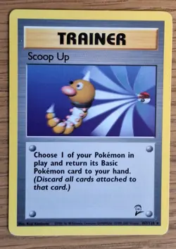 Pokemon TCG Scoop Up Base Set 2 107/130 Regular Rare HP - Image 1