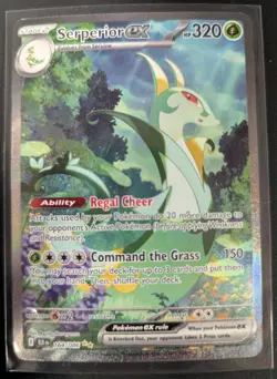 Pokemon TCG Serperior EX 156/086 Black Bolt Ultra Rare - Image 1