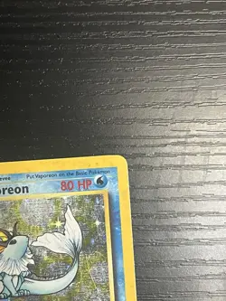 Pokemon TCG Vaporeon 12/64 Jungle Set Holo Rare Card Vintage WOTC 1999 MP - Image 4