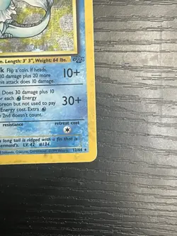 Pokemon TCG Vaporeon 12/64 Jungle Set Holo Rare Card Vintage WOTC 1999 MP - Image 5