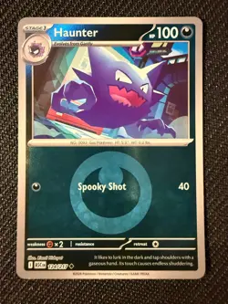 Pokemon TCG Haunter (Energy Symbol Pattern) 124/217 Uncommon ME: Ascended Heroes - Image 1