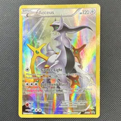 Pokemon Arceus XY83 XY 2015 120 HP Basic Judgment Blast Full Art Holo Promo - Image 1