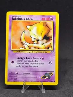 Pokemon Sabrina's Abra 91/132 Gym Heroes Vintage WoTC Common NM - Image 1