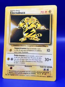 Pokemon Card Base Set Unlimited Rare Electabuzz 20/102 LP+ - Image 2