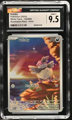 Pokemon GRADED Vullaby 144/086 White Flare IR 9.5 CGC ENGLISH - Image 1