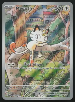 Meowth 106/094 Illustration Rare Phantasmal Flames Pokemon English NM - Image 1