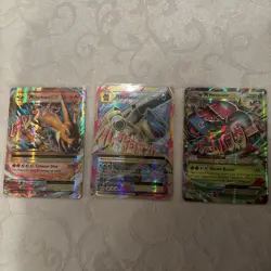 Nintendo Pokemon TCG MCharizard EX MVenusaur EX MBlastoise EX Lot - 3 Holo - Image 1