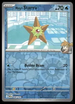Pokemon SV10: Destined Rivals #046/180 Misty's Staryu HOLO - Image 1