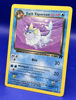 2000 Pokemon Dark Vaporeon 45/82 Team Rocket Non Holo LP - Image 2