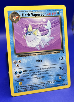 2000 Pokemon Dark Vaporeon 45/82 Team Rocket Non Holo LP - Image 3