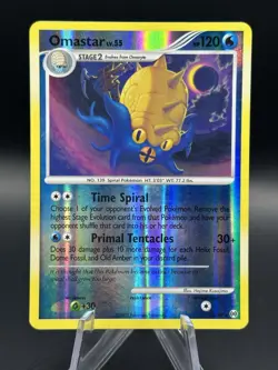 Pokemon TCG Omastar 23/99 Arceus Reverse Holo - Image 1