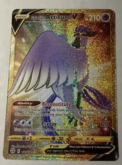 Pokemon Brilliant Stars - Galarian Articuno V NM Gold Secret Rare 181/172 - Image 1